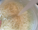 【男の一人暮らし】簡単まぜそば風絶品冷麦作り方4写真