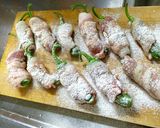 ビールによく合う♪ししとうバラ肉巻き作り方1写真