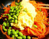 枝豆たっぷり♪ふわふわ卵の人参しりしり作り方6写真