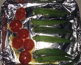 オクラとプチトマトの焼きびたし作り方1写真