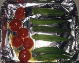 オクラとプチトマトの焼きびたし作り方1写真