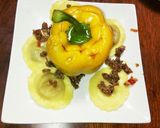 ドイツ風パプリカの肉詰め、ラビオリ添え作り方5写真