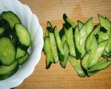 にが旨っ♪ゴーヤとキュウリの炒め物作り方1写真