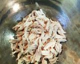 ゴマドレでもち麦入り棒々鶏サラダ♡作り方4写真