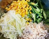 ゴマドレでもち麦入り棒々鶏サラダ♡作り方5写真