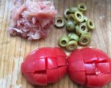 暑い夏はこれ！生ハムとトマトの冷製パスタ作り方2写真