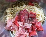 暑い夏はこれ！生ハムとトマトの冷製パスタ作り方5写真