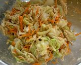 蒸し鶏とキャベツのゴマ酢和え作り方4写真