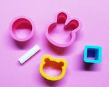 簡単秋キャラ弁 抜き型でお月見うさちゃん作り方1写真