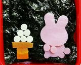 簡単秋キャラ弁 抜き型でお月見うさちゃん作り方8写真