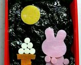 簡単秋キャラ弁 抜き型でお月見うさちゃん作り方9写真