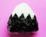 簡単 キャラ弁 ラップおにぎり*富士山作り方3写真