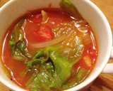 夏野菜使い切り☆レタスとトマトのスープ作り方7写真