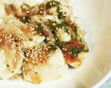 水晶鶏の梅干し和え♡そうめん作り方1写真