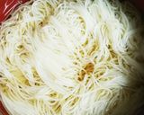 水晶鶏の梅干し和え♡そうめん作り方3写真