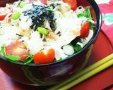 水晶鶏の梅干し和え♡そうめん作り方4写真