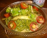 サラダ風茶そば作り方7写真