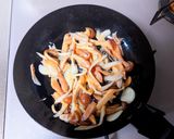 きのこのペペロンチーノ風炒め作り方4写真
