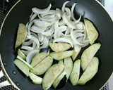 簡単節約☆茄子と豚コマのすき焼き風炒め。作り方6写真