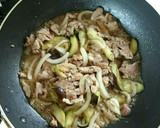 簡単節約☆茄子と豚コマのすき焼き風炒め。作り方10写真