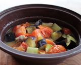 レンジで無水調理!なすとトマトの洋風煮作り方4写真