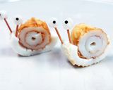 「あじさい」と「かたつむり」弁当♪作り方10写真