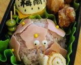 「あじさい」と「かたつむり」弁当♪作り方11写真
