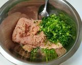 油揚げのカレー風味肉詰め作り方1写真
