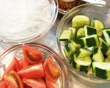 夏野菜！彩り豊富なトマきゅうサラダ作り方6写真