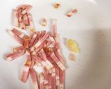簡単☆濃厚カルボナーラうどん作り方5写真