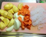 圧力鍋 de 肉じゃが作り方1写真