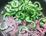 ゴーヤぎゅうの焼肉風作り方1写真