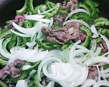 ゴーヤぎゅうの焼肉風作り方2写真