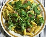 ズッキーニとグリーンチリのショートパスタ作り方9写真