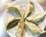かぼちゃ煮物リメイク！チーズ入り揚げ餃子作り方4写真