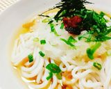 夏にさっぱり～♡冷やし梅うどん♡作り方4写真