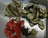 トマトを＋してまろやか茄子と茗荷の酢の物作り方1写真