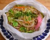 レンジで簡単☆基本のペーパー焼そば作り方7写真