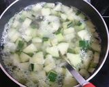 おばけきゅうりのお味噌汁作り方2写真