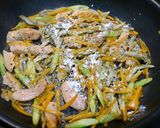 簡単！鮭とアスパラのクリーム炒め作り方3写真