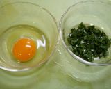 レンジで簡単1分40秒！ニラ玉(お弁当)作り方1写真
