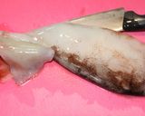 旦那レシピ・冷蔵庫でイカ（魚）の一夜干し作り方1写真