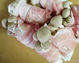 シメジの豚肉巻き巻き！作り方1写真