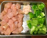 シンプルに味わう＊鶏むね肉ピーマン塩炒め作り方2写真