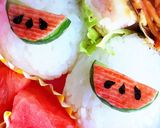 簡単!スイカのキャラ弁☆作り方3写真