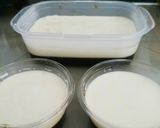 二層になった牛乳寒天とコーヒー寒天作り方5写真