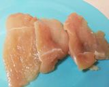 【変わり天ぷら】鶏肉のしそ梅ロール揚げ作り方1写真