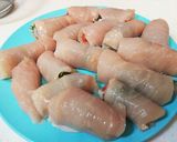 【変わり天ぷら】鶏肉のしそ梅ロール揚げ作り方5写真