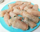 【変わり天ぷら】鶏肉のしそ梅ロール揚げ作り方6写真