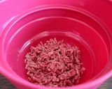 レンジで楽チン!夏のひき肉ぶっかけうどん作り方1写真